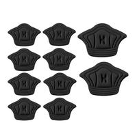 EDvkrgqx Almohadillas autoadhesivas para el talón, Taloneras Autoadhesivas Ajustables, 5 Pares, Negro, Beige, for Zapatos Deportivos Y Holgados(Black-10mm)