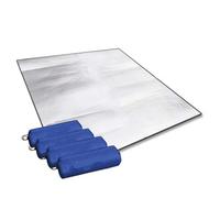 EDvkrgqx Esterilla de Aluminio para Tienda de campaña, Estera de Acampada Plateada del Papel Aluminio for tamaños múltiples Viaje al Aire Libre Piso la Tienda for Dormir