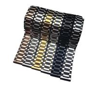 EDVTK35 Correa De Reloj Acero Inoxidable 12 Mm, 14, 16, 18, 20, 22 Y 24 Ancho, Accesorios Buceo Cinco Cuentas(Black,13mm)