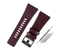 EDVTK35 - Correa de reloj compatible con diesel/POlice para hombre, tamaño grande, 26 mm, 28 mm, 30 mm, 32 mm, color negro y marrón, 32mm