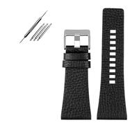 EDVTK35 - Correa de reloj compatible con diesel/POlice para hombre, tamaño grande, 26 mm, 28 mm, 30 mm, 32 mm, color negro y marrón, 32mm