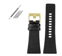 EDVTK35 - Correa de reloj compatible con diesel/POlice para hombre, tamaño grande, 26 mm, 28 mm, 30 mm, 32 mm, color negro y marrón, 32mm