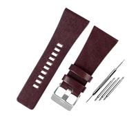 EDVTK35 - Correa de reloj compatible con diesel/POlice para hombre, tamaño grande, 26 mm, 28 mm, 30 mm, 32 mm, color negro y marrón, 32mm