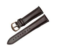 EDVTK35 Correa De Reloj con Estampado De Lichi, Correa De Piel De Vacuno De Primera Capa Suave De Doble Cara, Orejas De Cambio Sin Rematar Transpirables For Hombres Y Mujeres(Brown-C,16mm)