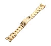 EDVTK35 Correa de Reloj de Acero Inoxidable Macizo de 20 mm y 21 mm Compatible con Daytona, Oyster Perpetual, Submariner, Seiko NH35.(Gold,21mm)