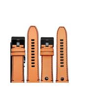 EDVTK35 - Correa de reloj de piel auténtica compatible con el cinturón de reloj Diesel DZ4476/4482 DZ7408 7406 4318, correa de 22, 24, 26, 28 mm, tamaño grande, para hombre, 26mm