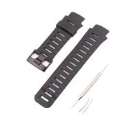 EDVTK35 Correa de Silicona Compatible con X-Lander Spartan Warrior, Correa Convexa de 22 mm for Hombre.(Black)