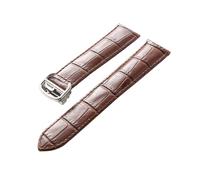 EDVTK35 Reemplazo De Piel De Vaca con Capa De Cabeza De Correa De Cuero Compatible con Correa De Reloj De Globo Azul Cartier Accesorios De Pulsera For Hombres Y Mujeres(Brown,13mm)