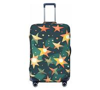 EdWal Atomic Stars - Funda protectora para maleta de viaje, lavable, antiarañazos, diseño retro, Black, M