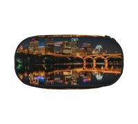 EdWal Austin Texas3 - Estuche grande para lápices, papelería, oficina, universidad, escuela, Black, Talla única, Organizador de bolsas