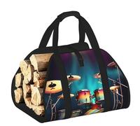 EdWal Cool Drums Set - Bolsa de transporte de troncos con lados abiertos, soporte de madera para chimenea, bolsa de mano, accesorio para chimenea