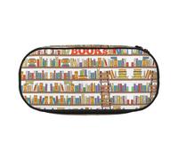 EdWal Divertida colección de estantes para libros y escalera, gran capacidad, estuche grande para lápices, papelería, oficina, universidad, escuela, Black, Talla única, Organizador de bolsas