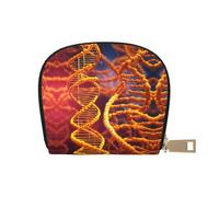 EdWal DNA Chain - Tarjetero unisex con impresión fotográfica para hombres y mujeres, tarjetero de piel, delgado, White, Talla única