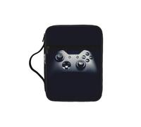 EdWal Estuche de cosméticos con estampado de controlador de videojuegos con asa resistente, funda para tableta, pequeña bolsa de herramientas para libros