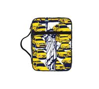 EdWal Estuche de cosméticos con estampado de la ciudad de Nueva York con asa resistente, bolsa de lavado para tableta, pequeña bolsa de herramientas para libros