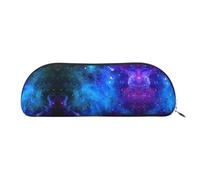 EdWal - Estuche de maquillaje con estampado de galaxia, estuche de lápices para mujer, estuche de maquillaje de viaje, plateado., talla única, Bolsa de aseo