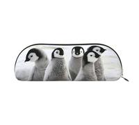 EdWal - Estuche de maquillaje con estampado de pingüino emperador, estuche de lápices para mujer, estuche de maquillaje de viaje, Dorado, One Size, Bolsa de aseo