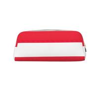 EdWal Estuche grande con estampado de bandera austriaca para lápices, papelería, oficina, universidad, escuela, bolsa de maquillaje, Gold, Talla única, Neceser