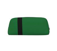 EdWal Estuche grande con estampado de la bandera del Sultanato de Delhi, estuche grande para lápices, papelería, oficina, universidad, escuela, maquillaje, Silver, Talla única, Neceser