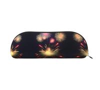 EdWal Explosion Fireworks - Estuche de maquillaje con impresión 3D para lápices, elegante estuche para lápices para mujer, bolsa de cosméticos de viaje, Gold, Talla única, Neceser
