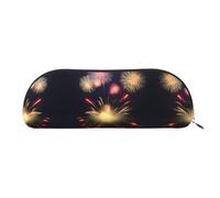 EdWal Explosion Fireworks - Estuche de maquillaje con impresión 3D para lápices, elegante estuche para lápices para mujer, bolsa de cosméticos de viaje, Silver, Talla única, Neceser