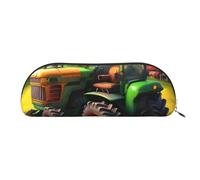 EdWal Fantasy Farm - Estuche de maquillaje con estampado de tractor para lápices, elegante estuche para lápices para mujeres, bolsa de cosméticos de viaje, Dorado, One Size, Neceser
