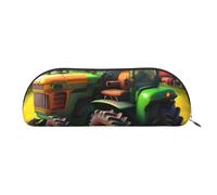 EdWal Fantasy Farm - Estuche de maquillaje con estampado de tractor para lápices, elegante estuche para lápices para mujeres, bolsa de cosméticos de viaje, Silver, Talla única, Neceser