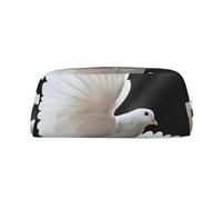 EdWal Flying Dove - Estuche grande para lápices, papelería, oficina, universidad, escuela, maquillaje, Silver, Talla única, Neceser