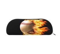 EdWal Fuego Baseball Imprimir Bolsa de Maquillaje Caja de Lápiz, Elegante Lápiz Bolsa para Mujeres, Bolsa de Viaje Cosméticos, Gold 1, One size, Neceser