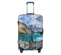 EdWal Funda protectora para maleta con estampado de Montañas Rocosas, lavable, antiarañazos, Black, L