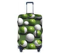 EdWal Funda protectora para maleta con estampado de pelota de golf, lavable, antiarañazos, Black, M