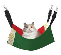 EdWal Hamaca suave para dormir con diseño de bandera de la República de Chechenia, hamaca para gatos para colgar en jaulas, cama ajustable para animales pequeños