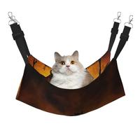 EdWal Hamaca suave para dormir con diseño de nubes rojas y brillantes de caballos negros, hamaca para gatos para colgar en jaulas, cama ajustable para animales pequeños