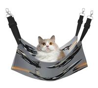EdWal Hamaca suave para dormir con estampado de aviones de combate para gatos, hamaca para colgar en jaulas, cama ajustable para animales pequeños