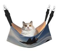 EdWal Hamaca suave para dormir con estampado de aviones de combate para gatos, hamaca para colgar en jaulas, cama ajustable para animales pequeños