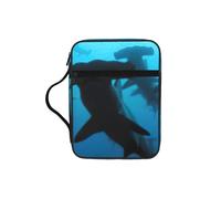 EdWal Hammerhead Sharks - Estuche de cosméticos con asa resistente, para tablet, pequeña bolsa de herramientas para libros