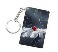 EdWal Llavero acrílico con estampado de mariquita en margarita, cierre impreso, accesorios para llaves de coche, bolsos, colgantes, decoración