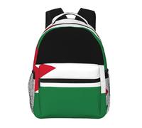 EdWal Mochila de senderismo con estampado de bandera palestina, mochila para laptop para hombres y mujeres, mochila impermeable fácil de limpiar, bolsa de viaje
