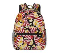 EdWal Mochila de senderismo con estampado de palomitas de maíz, mochila para laptop, para hombres y mujeres, impermeable, fácil de limpiar, bolsa de viaje
