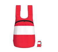 EdWal Mochila plegable ligera con estampado de bandera austriaca, bolsa de senderismo, mochila de viaje suave para el trabajo y el gimnasio