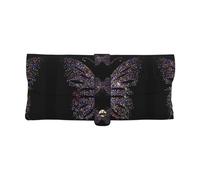 EdWal Rocky Mountains - Bolsa de piel para gafas de sol con estampado de Montañas Rocosas, versátil y suave, funda de piel sintética para gafas, Mariposa de diamantes, Talla única