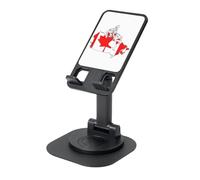 EdWal Soporte plegable ajustable para teléfono móvil con impresión de mapa de bandera canadiense, soporte giratorio de 360 grados para escritorio, artículos esenciales de viaje