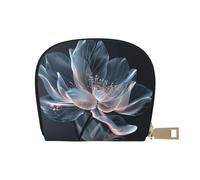 EdWal Tarjetero unisex con estampado de flores 3D para hombres y mujeres, tarjetero de piel, delgado para tarjetas de visita, White, Talla única