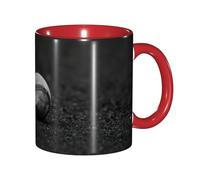 EdWal Tazas de té con estampado de béisbol con asa, taza de cerámica de cerámica para té y café, regalo para mujeres, aptas para microondas