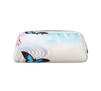 EdWal Zen Design - Estuche grande con estampado de mariposas para lápices, papelería, oficina, universidad, escuela, maquillaje, Gold, Talla única, Neceser