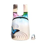 EdWal Zen Design - Mochila plegable con estampado de mariposas, ligera, bolsa de senderismo, mochila de viaje suave para el trabajo y el gimnasio