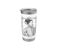 Edward de Vere Retrato isabelino Literatura renacentista Vaso térmico de acero inoxidable de doble pared