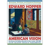 Edward Hopper Exhibition Poster Edward Hopper Art Gallery Print (28cm x 43cm)