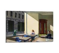 Edward Hopper - Póster de escena interior realista estadounidense con luz solar en una cafetería, impresión en lienzo, arte de pared para sala de estar, dormitorio, decoración moderna del hogar, 20 x