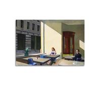 Edward Hopper - Póster de escena interior realista estadounidense con luz solar en una cafetería, impresión en lienzo, arte de pared para sala de estar, dormitorio, decoración moderna del hogar, 40 x